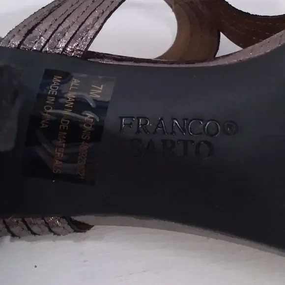 Franko Sarto 4" Ankle Strap Heels. Size 7M - Picture 3 of 12